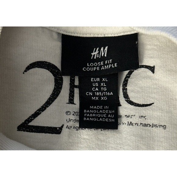 2PAC Tupac Graphic T-Shirt Hip Hop Rap Legend Merchandise H&M Size XL - Picture 4 of 5